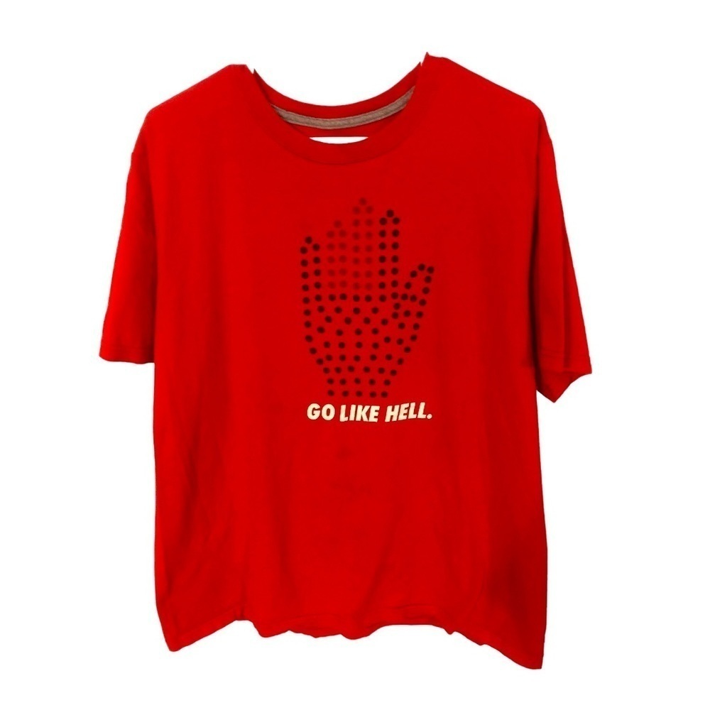 Nike Regular Fit "Go Like Hell" Red Short Sleeved Comfortable T-Shirt XL